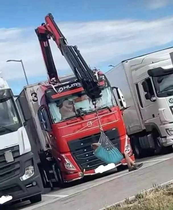 Wenn LKW-Fahrer Pause haben fahrer pause