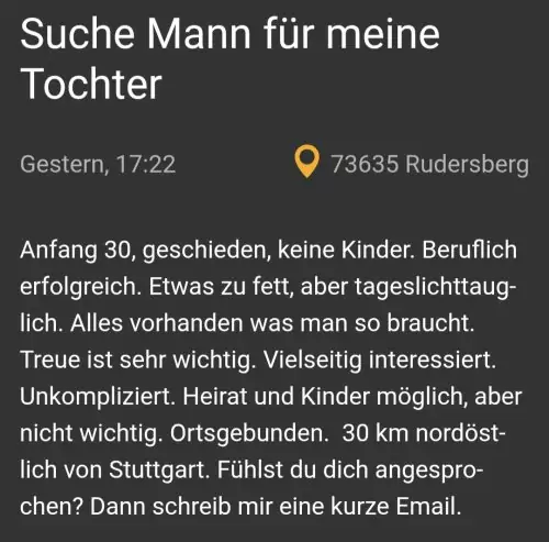 mann suchen