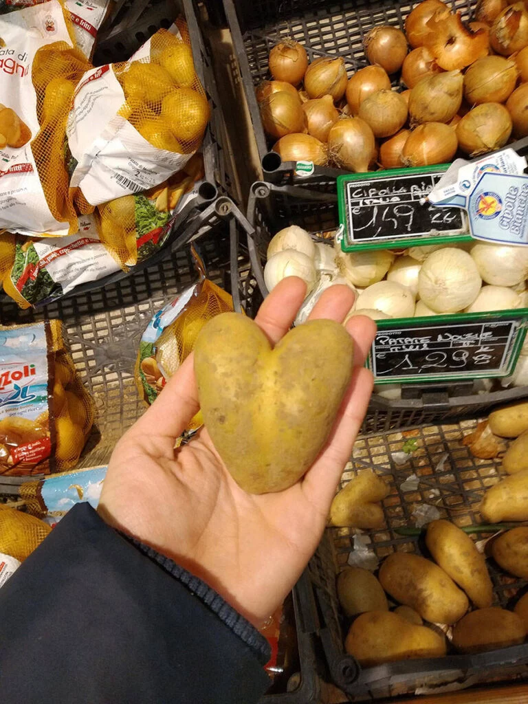 Wenn die Natur mit dir Spricht und Zeichen gibt kartoffel-herz
